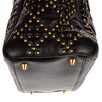 Shoulder Bag Medium Studded Supple Lady Dior Medium Black Studded Cannage Lambskin Leather
