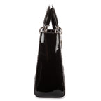 Shoulder Bag Large Lady Dior Large Black Cannage Patent Leather