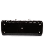 Shoulder Bag Large Lady Dior Large Black Cannage Patent Leather
