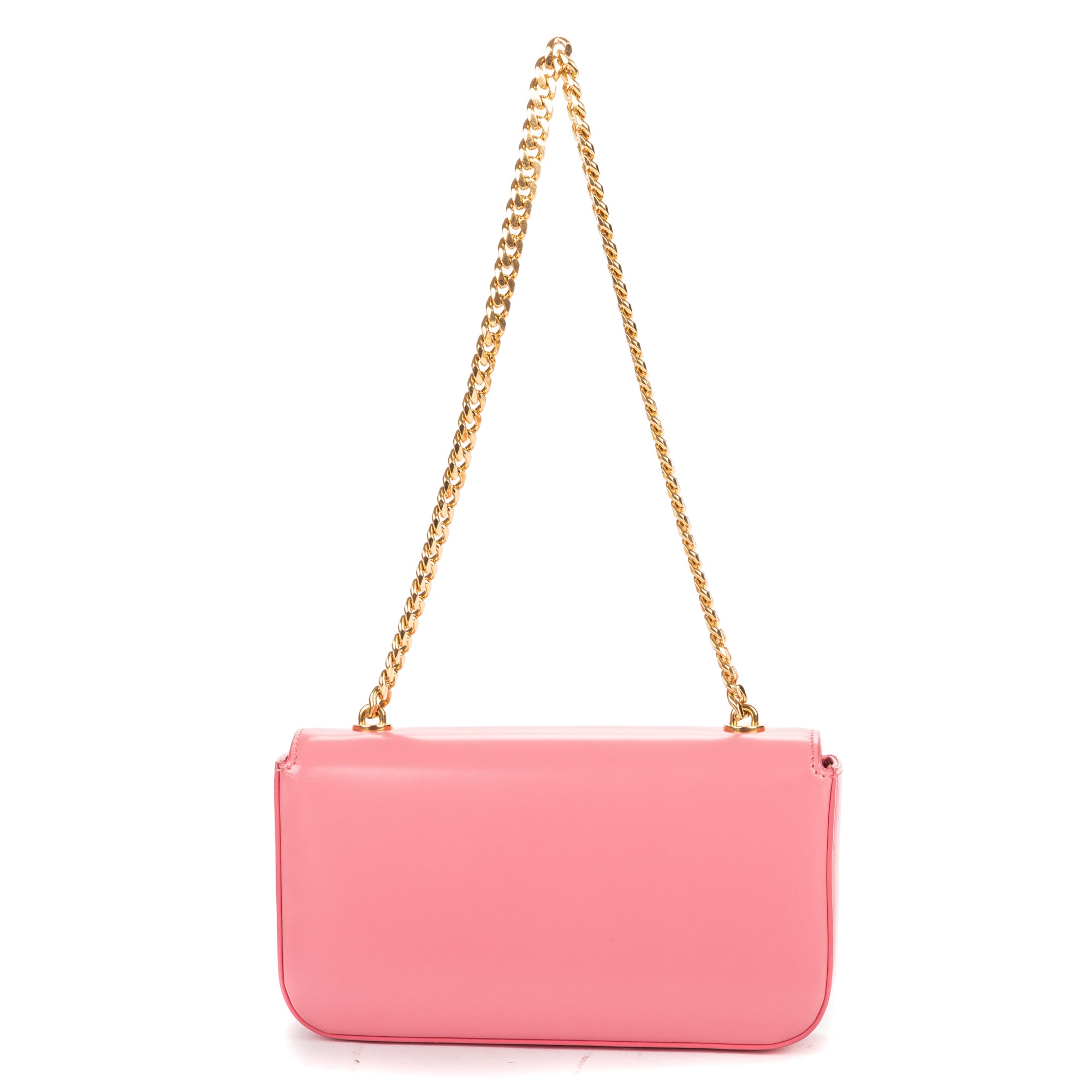 Shoulder Bag Claude Pink Smooth Calfskin Leather