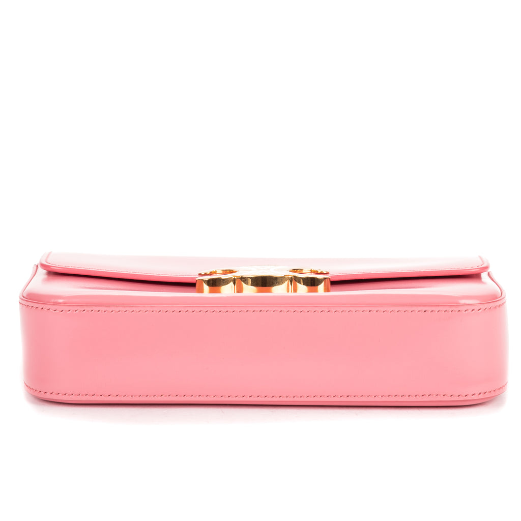 Shoulder Bag Claude Pink Smooth Calfskin Leather