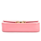 Shoulder Bag Claude Pink Smooth Calfskin Leather