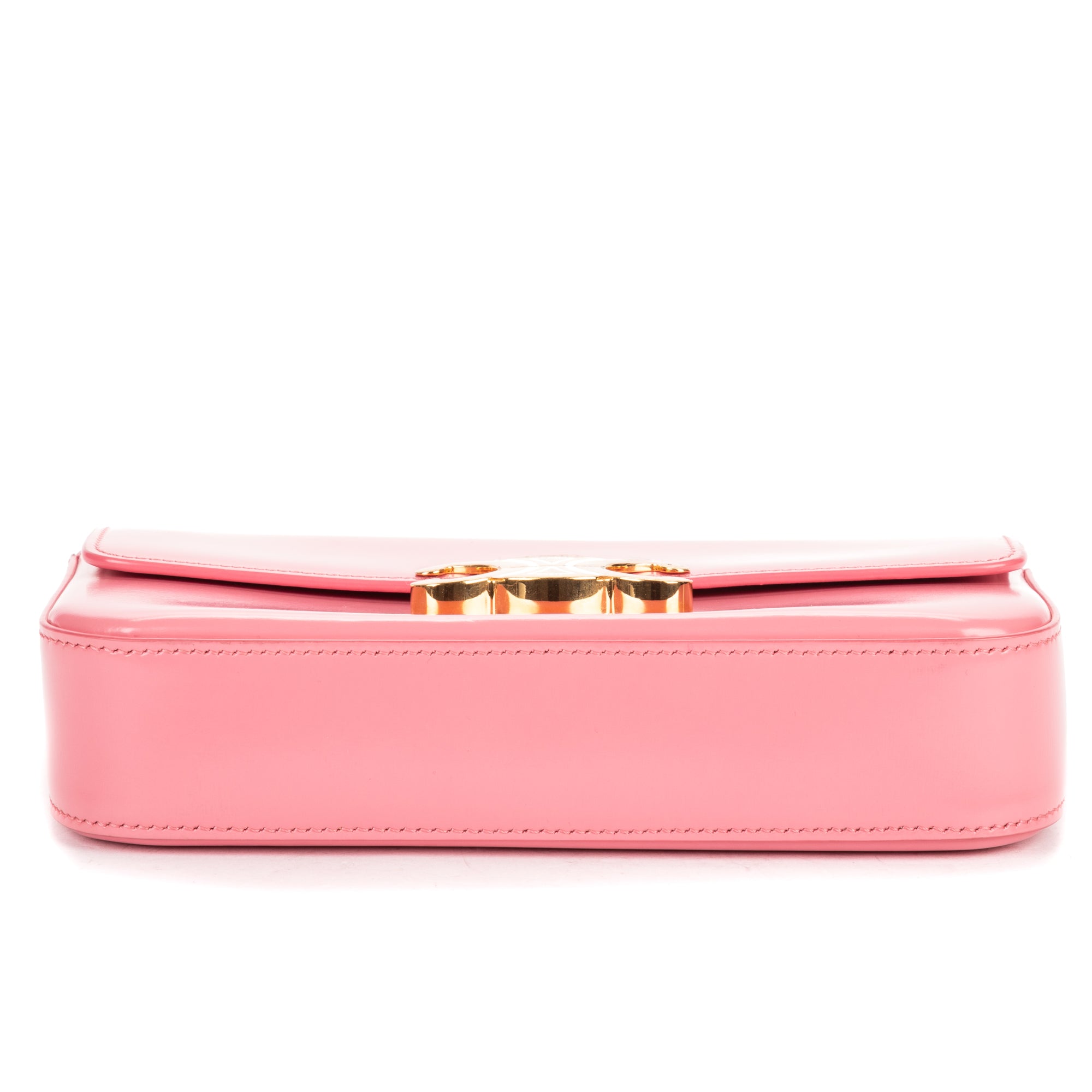 Shoulder Bag Claude Pink Smooth Calfskin Leather