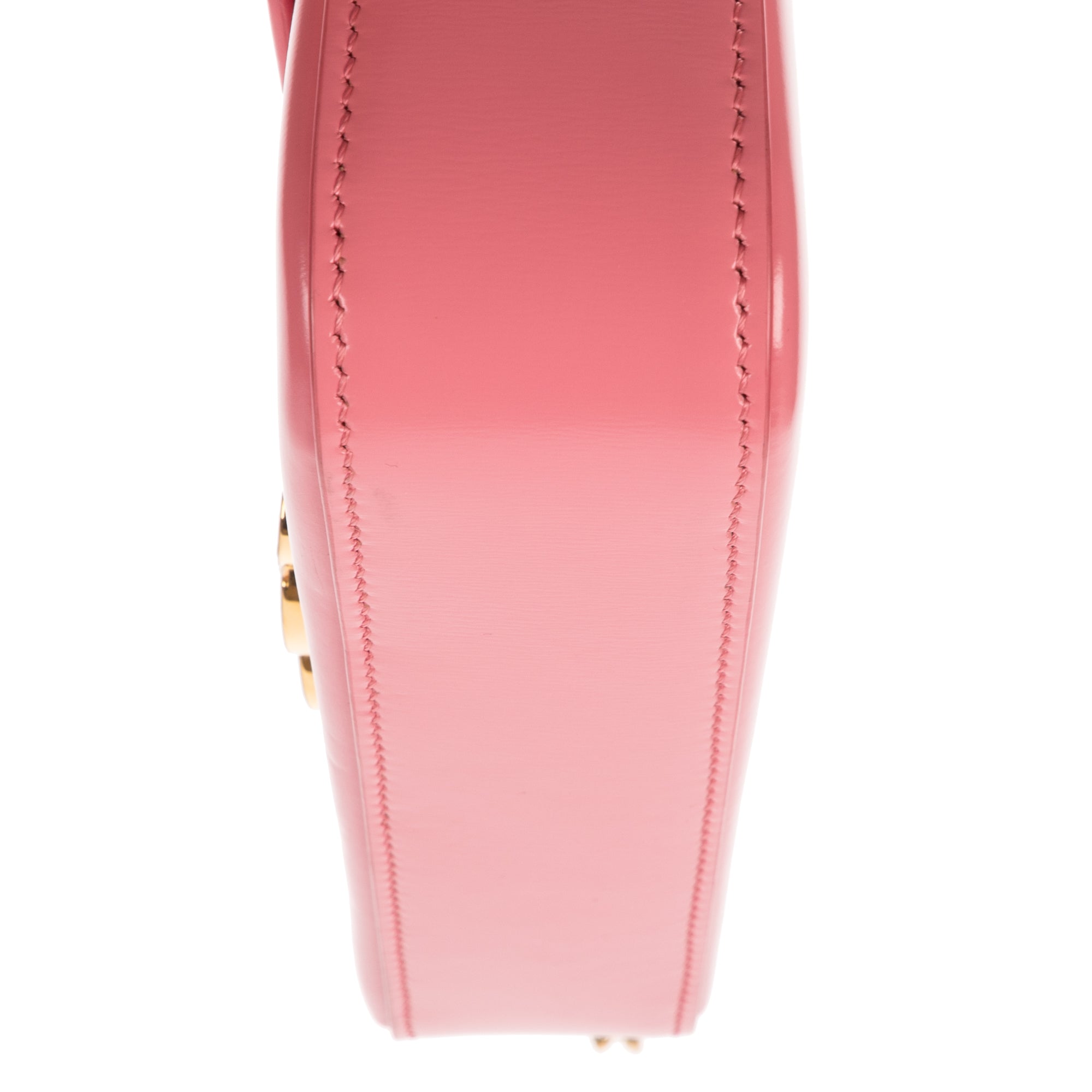 Shoulder Bag Claude Pink Smooth Calfskin Leather