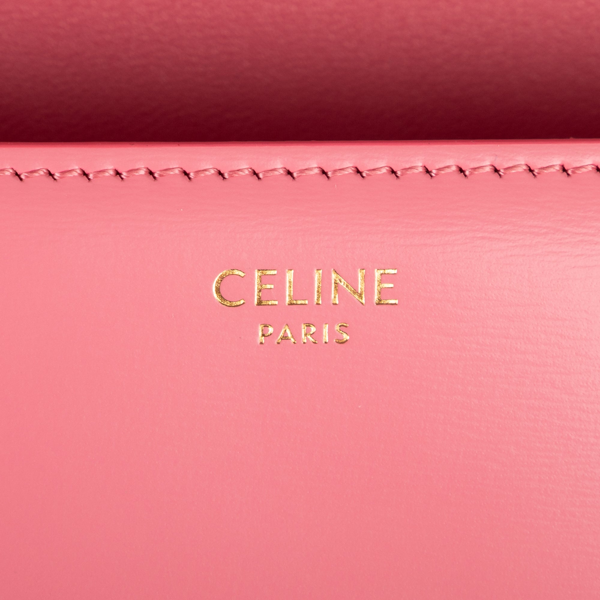 Shoulder Bag Claude Pink Smooth Calfskin Leather