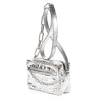 Shoulder Bag Ltd. Ed. 2023 Mini Soft Trunk Crushed Mini Metallic Silver Crinkled Metallic Calfskin Leather