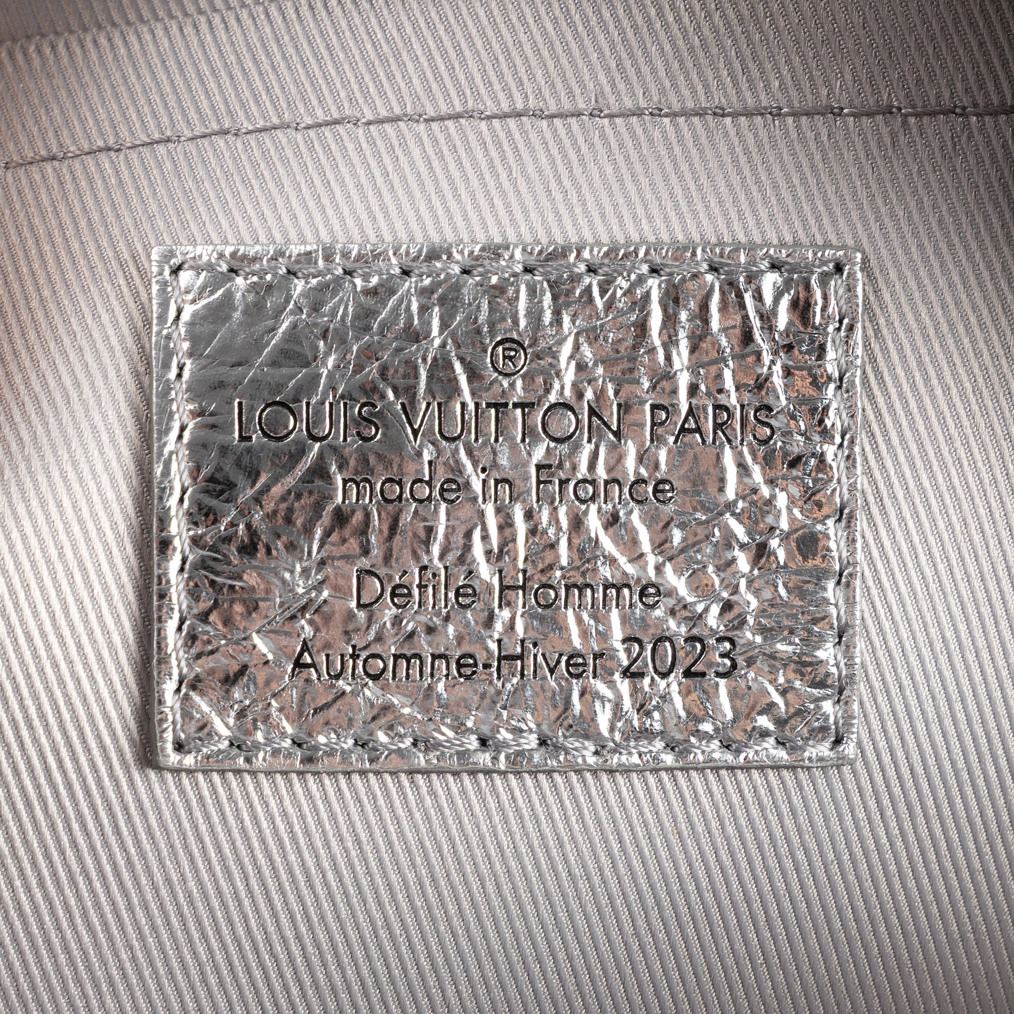 Shoulder Bag Ltd. Ed. 2023 Mini Soft Trunk Crushed Mini Metallic Silver Crinkled Metallic Calfskin Leather