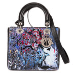 Shoulder Bag Rare Ltd. Ed. Medium Embroidered Lady Dior Art by Betty Mariani Medium Black Betty Mariani Embellished Lambskin Leather