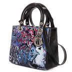 Shoulder Bag Rare Ltd. Ed. Medium Embroidered Lady Dior Art by Betty Mariani Medium Black Betty Mariani Embellished Lambskin Leather