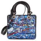 Shoulder Bag Rare Ltd. Ed. Medium Embroidered Lady Dior Art by Betty Mariani Medium Black Betty Mariani Embellished Lambskin Leather
