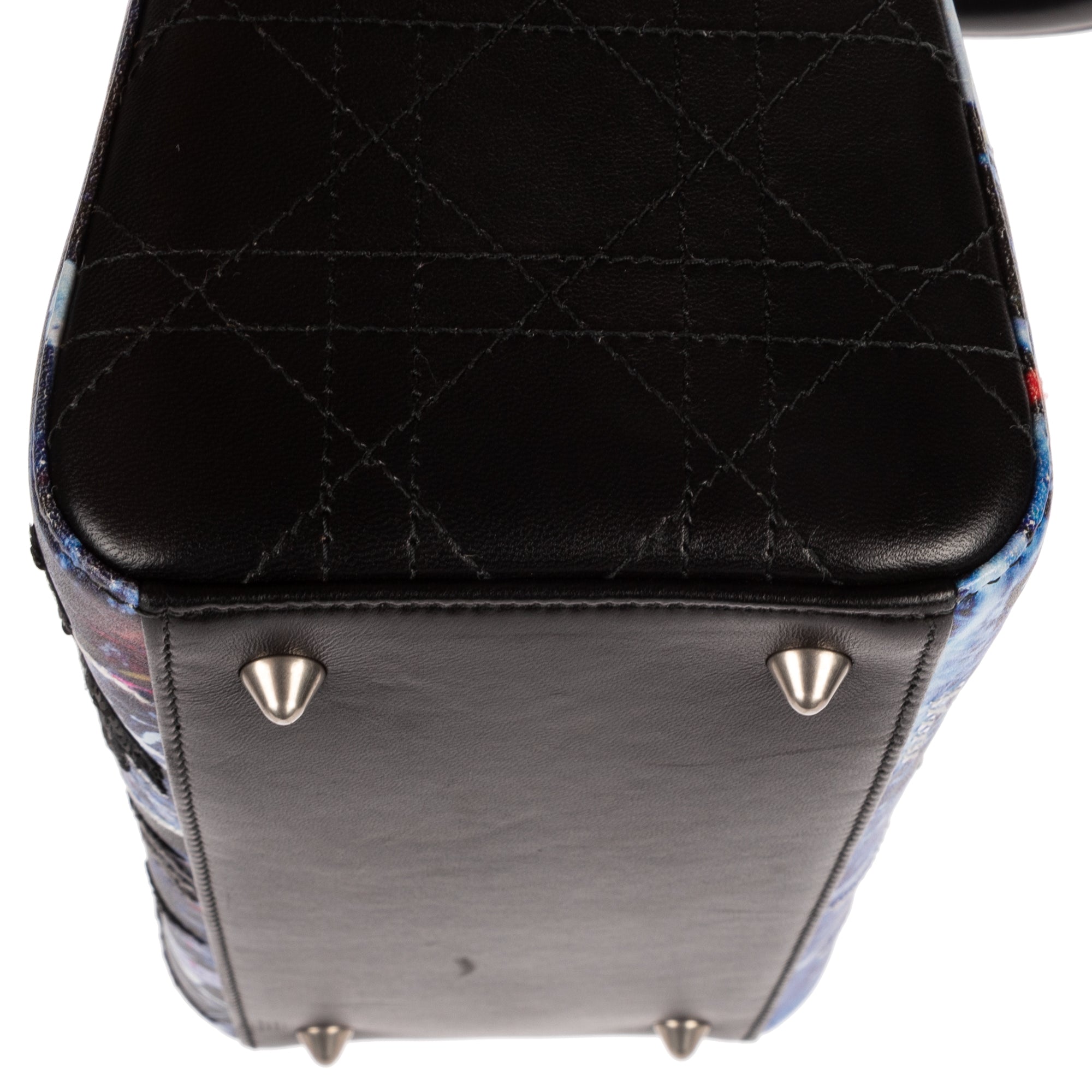 Shoulder Bag Rare Ltd. Ed. Medium Embroidered Lady Dior Art by Betty Mariani Medium Black Betty Mariani Embellished Lambskin Leather