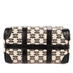 Shoulder Bag 2021 Collection Small Boston Bag Small Black Triomphe Embroidered Canvas
