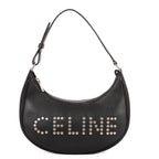 Shoulder Bag Medium Studded Ava Medium Black Studded Calfskin Leather