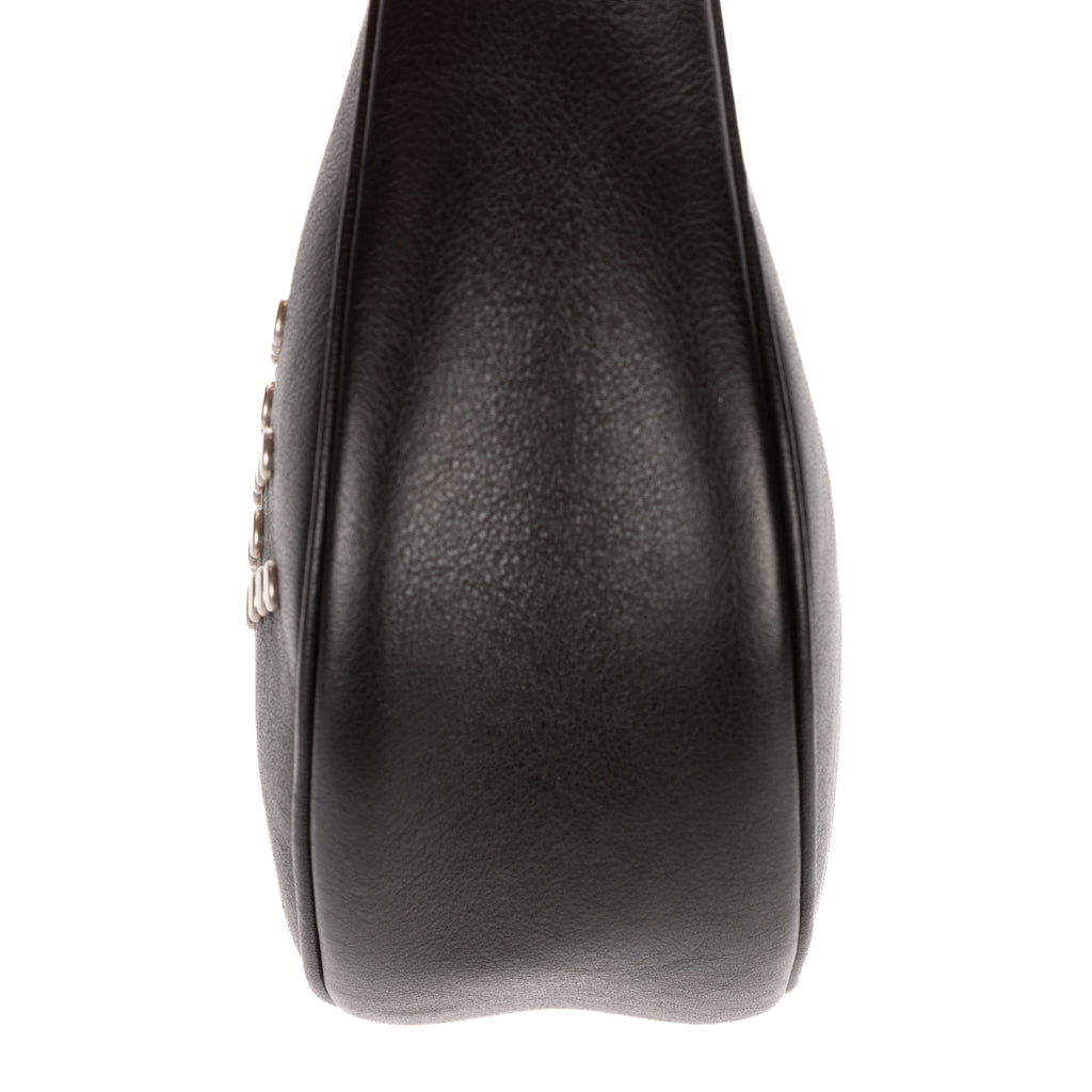 Shoulder Bag Medium Studded Ava Medium Black Studded Calfskin Leather