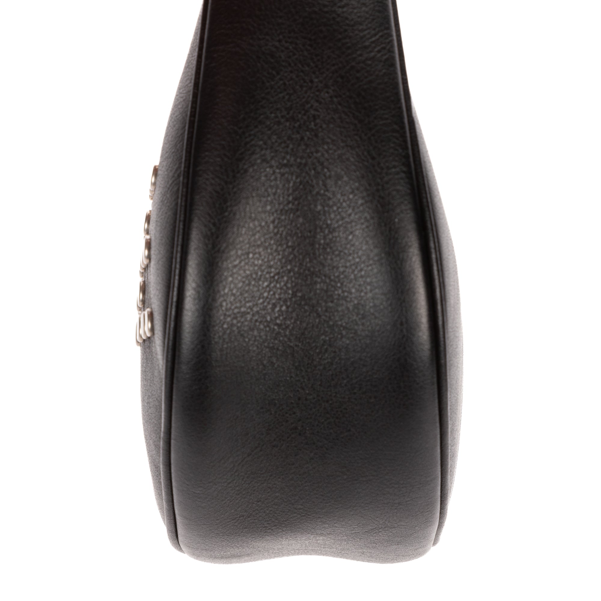 Shoulder Bag Medium Studded Ava Medium Black Studded Calfskin Leather