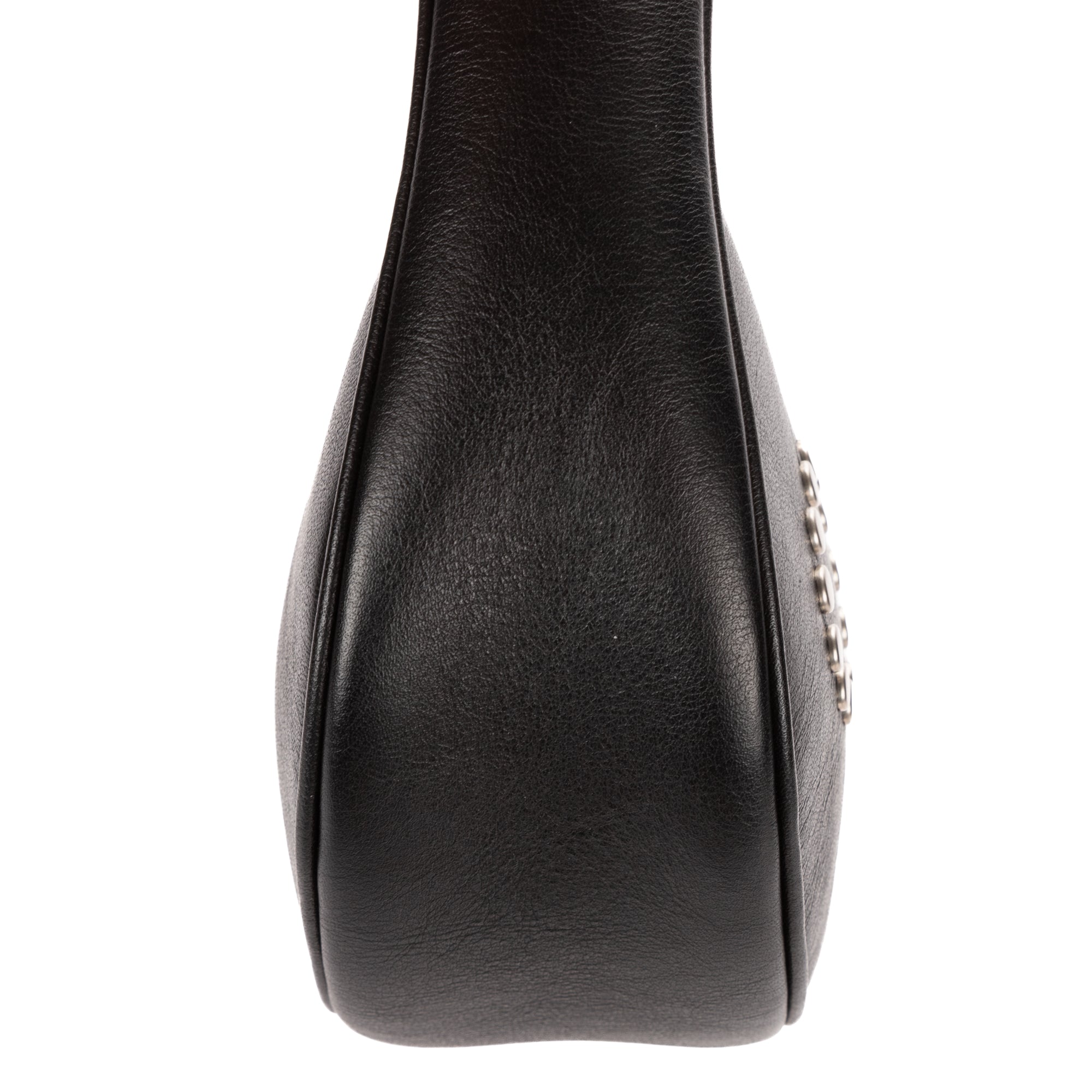 Shoulder Bag Medium Studded Ava Medium Black Studded Calfskin Leather