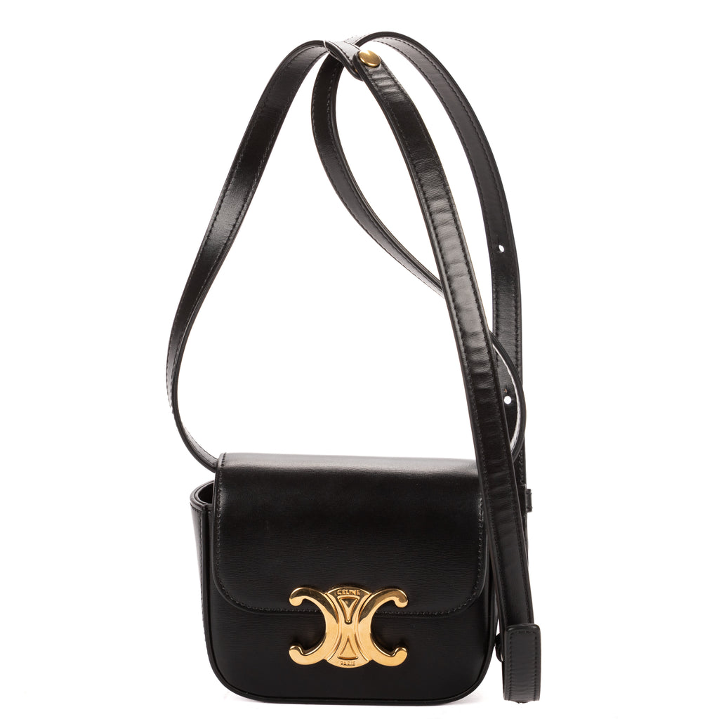 Shoulder Bag Mini Claude Mini Black Smooth Calfskin Leather