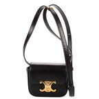 Shoulder Bag Mini Claude Mini Black Smooth Calfskin Leather