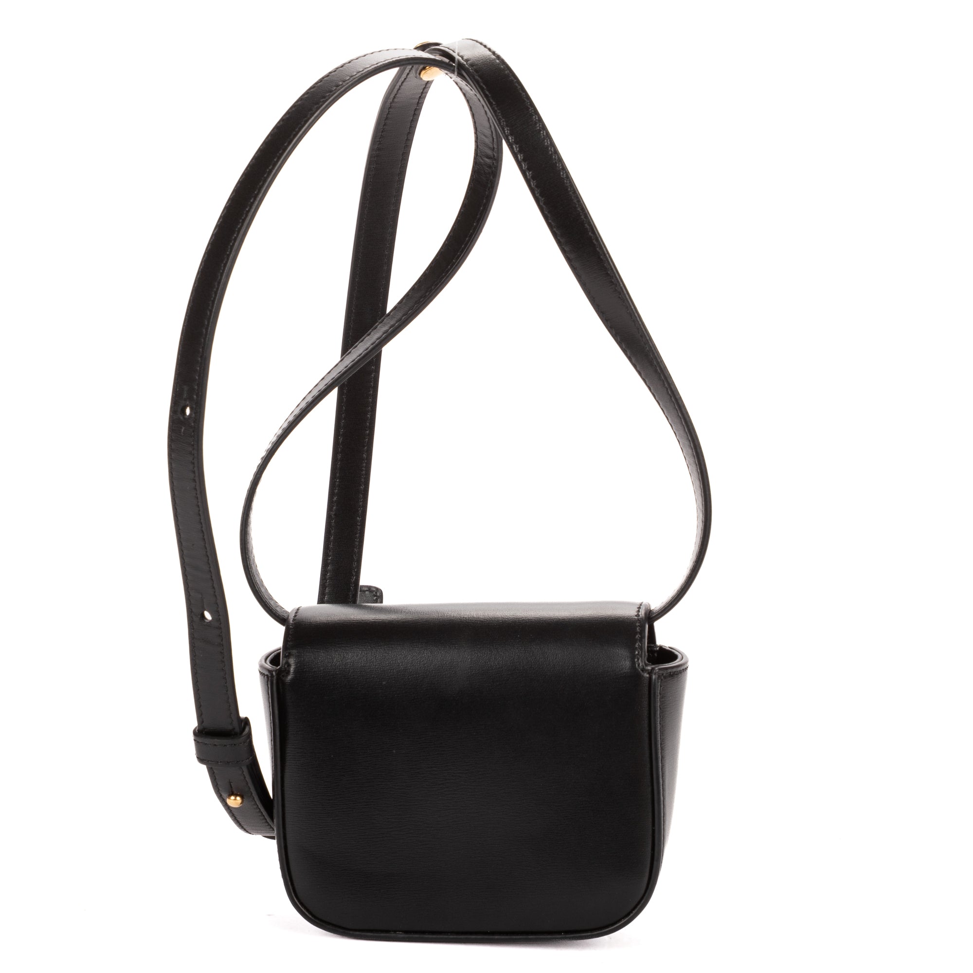 Shoulder Bag Mini Claude Mini Black Smooth Calfskin Leather
