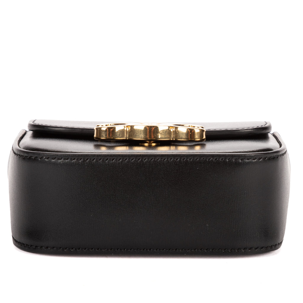 Shoulder Bag Mini Claude Mini Black Smooth Calfskin Leather