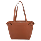 Shoulder Bag Cabas Anais Tan Grained Calfskin Leather