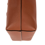 Shoulder Bag Cabas Anais Tan Grained Calfskin Leather