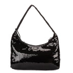 Handbag Re-Edition 2000 Sequinned Mini Bag Black Nylon embellished with sequins