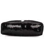 Handbag Re-Edition 2000 Sequinned Mini Bag Black Nylon embellished with sequins