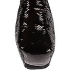 Handbag Re-Edition 2000 Sequinned Mini Bag Black Nylon embellished with sequins