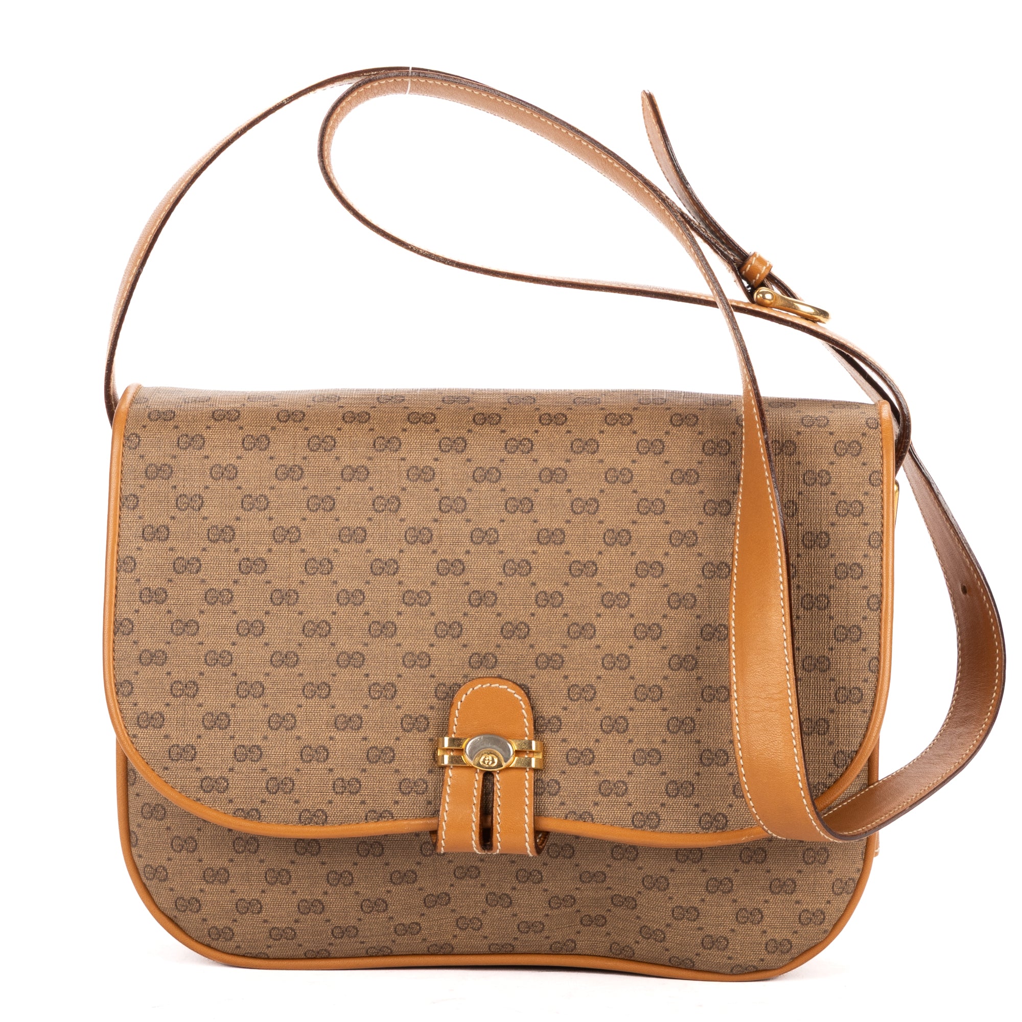 Shoulder Bag Vintage Supreme Crossbody Beige Micro GG Canvas