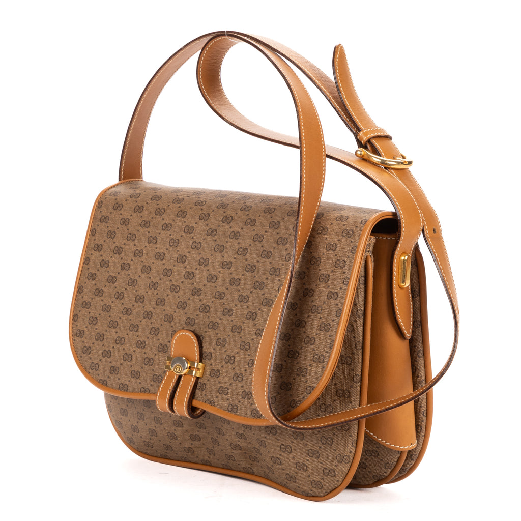 Shoulder Bag Vintage Supreme Crossbody Beige Micro GG Canvas