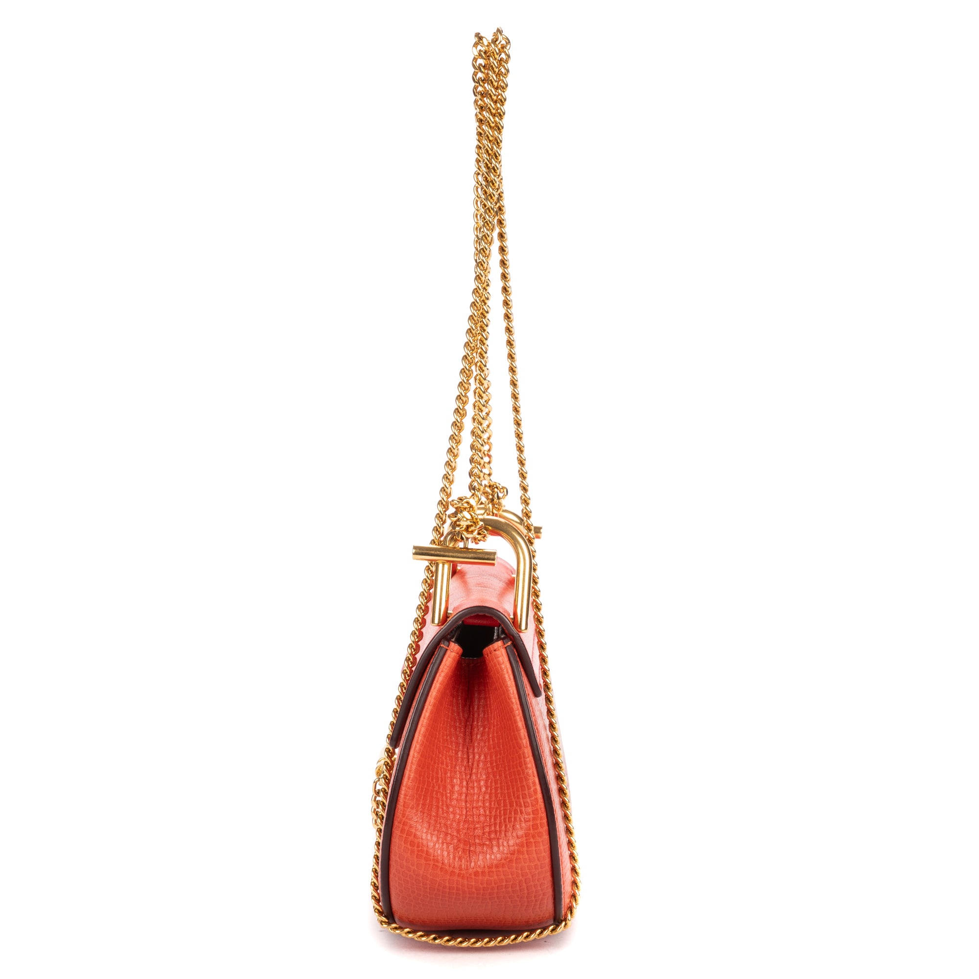 Shoulder Bag Nano Drew Nano Red Grained Calfskin Leather