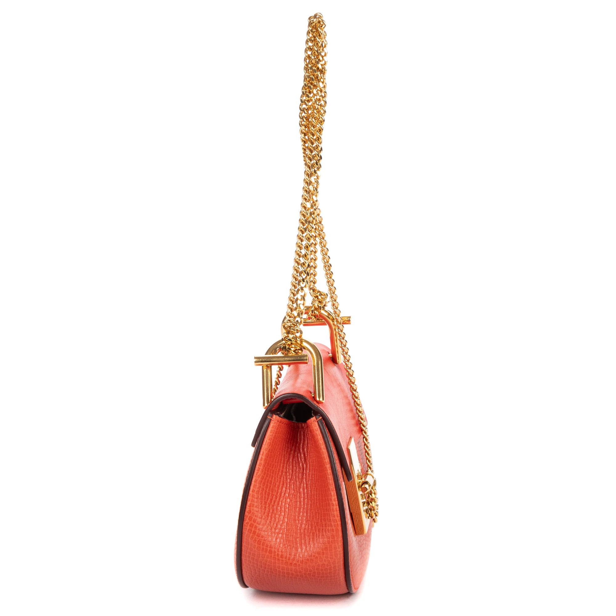 Shoulder Bag Nano Drew Nano Red Grained Calfskin Leather