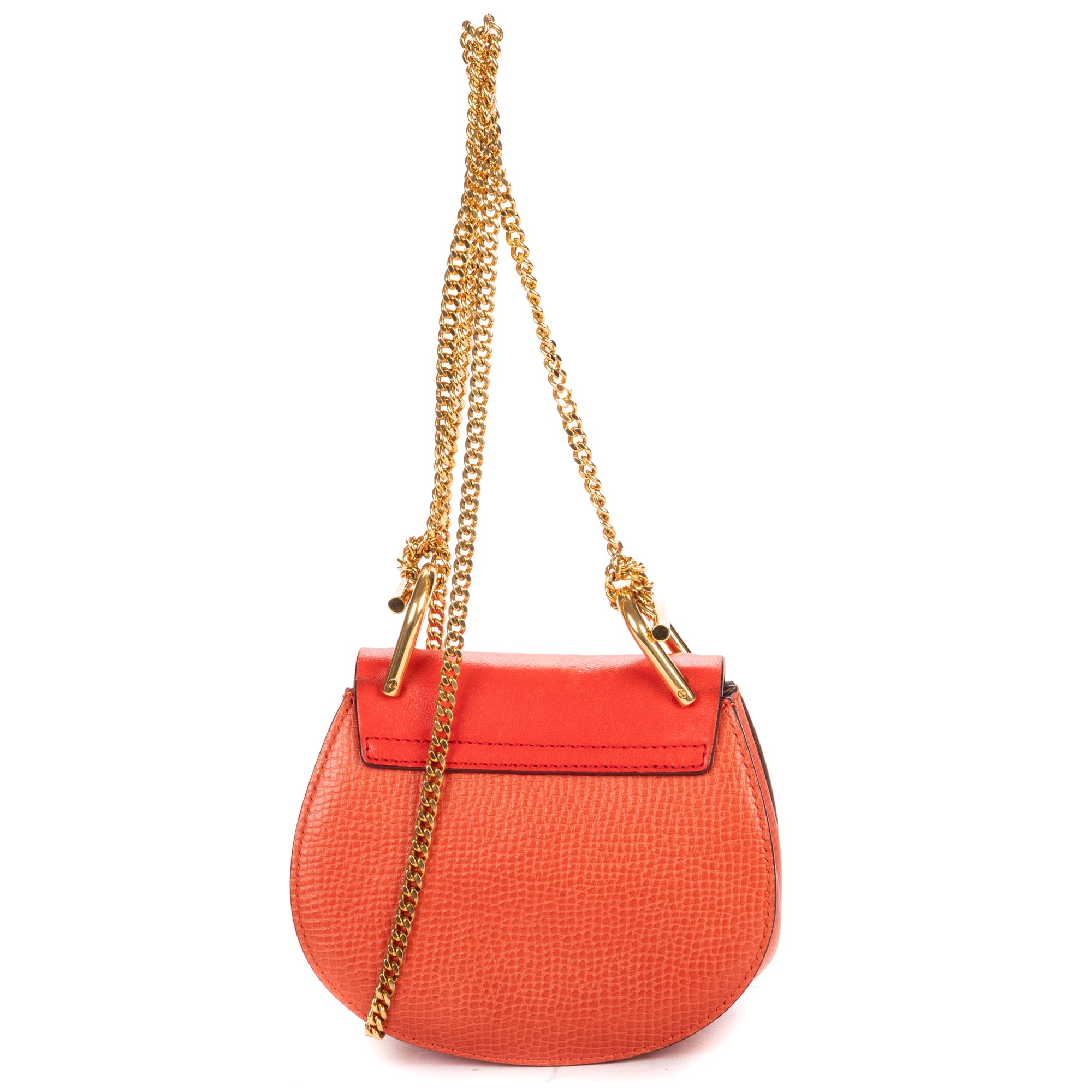 Shoulder Bag Nano Drew Nano Red Grained Calfskin Leather