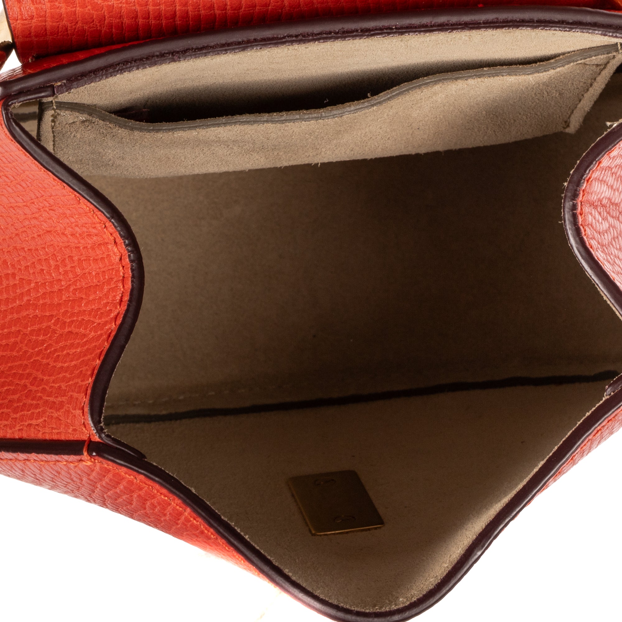 Shoulder Bag Nano Drew Nano Red Grained Calfskin Leather