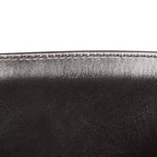 Shoulder Bag Small Vertical Cabas Small Black Woven Canvas/Calfskin Leather