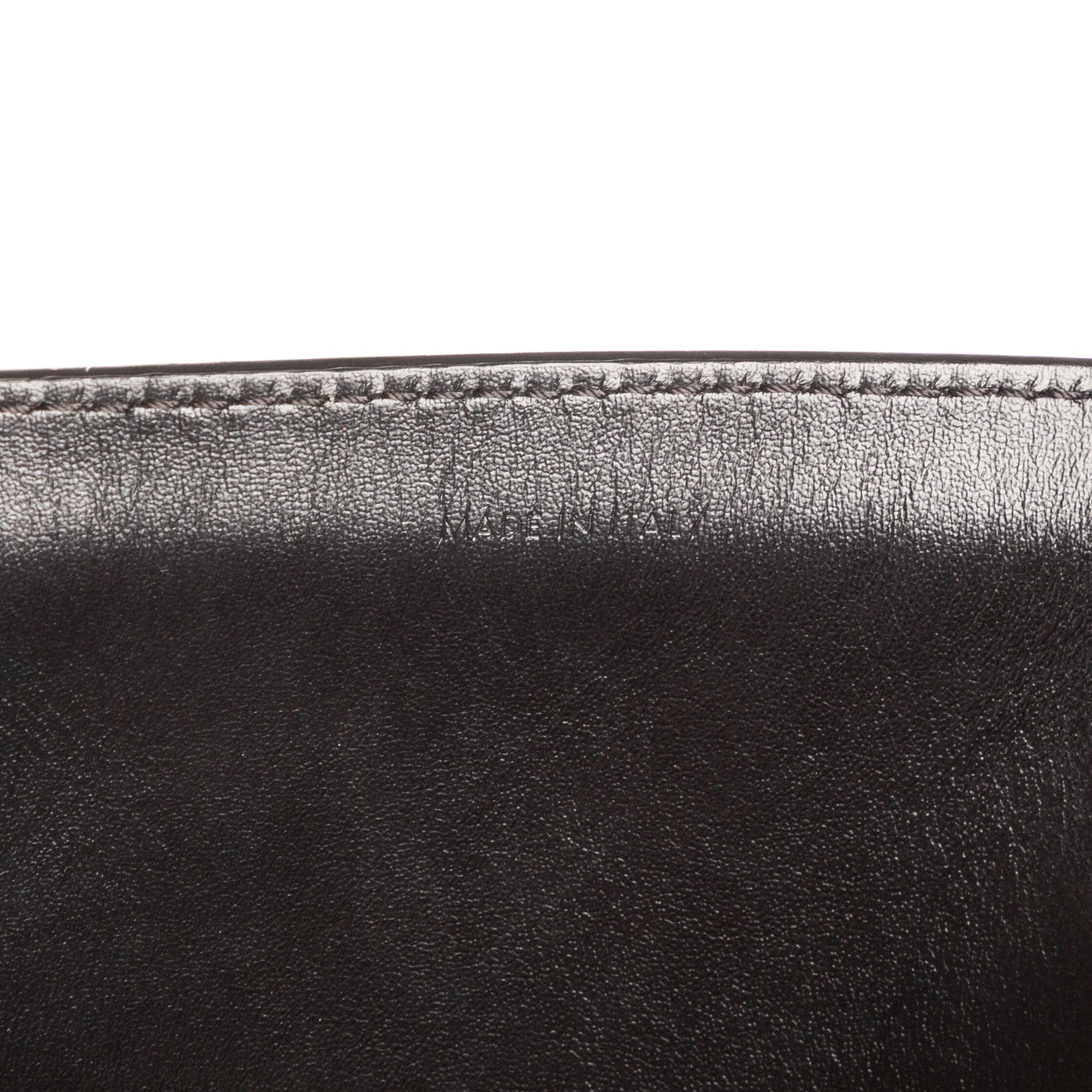 Shoulder Bag Small Vertical Cabas Small Black Woven Canvas/Calfskin Leather