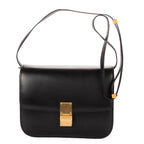 Shoulder Bag Medium Classic Box Medium Black Smooth Calfskin Leather