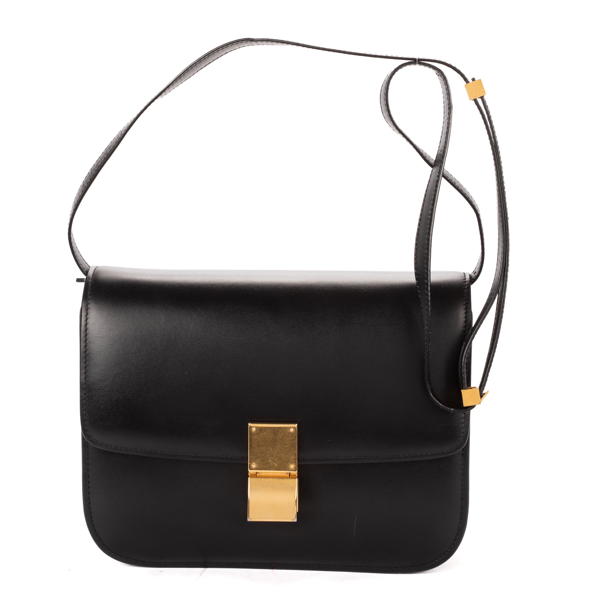 Shoulder Bag Medium Classic Box Medium Black Smooth Calfskin Leather