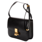 Shoulder Bag Medium Classic Box Medium Black Smooth Calfskin Leather