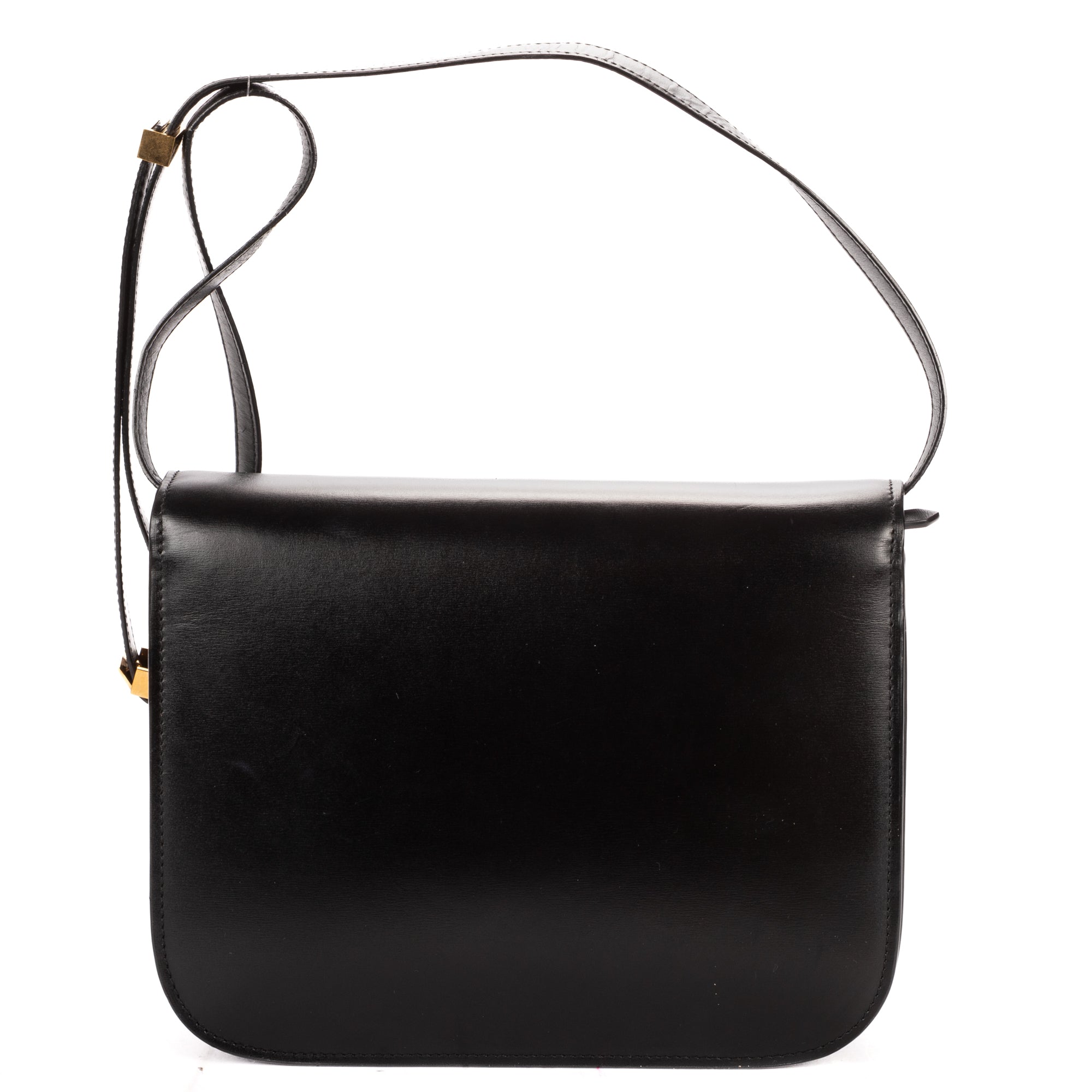 Shoulder Bag Medium Classic Box Medium Black Smooth Calfskin Leather