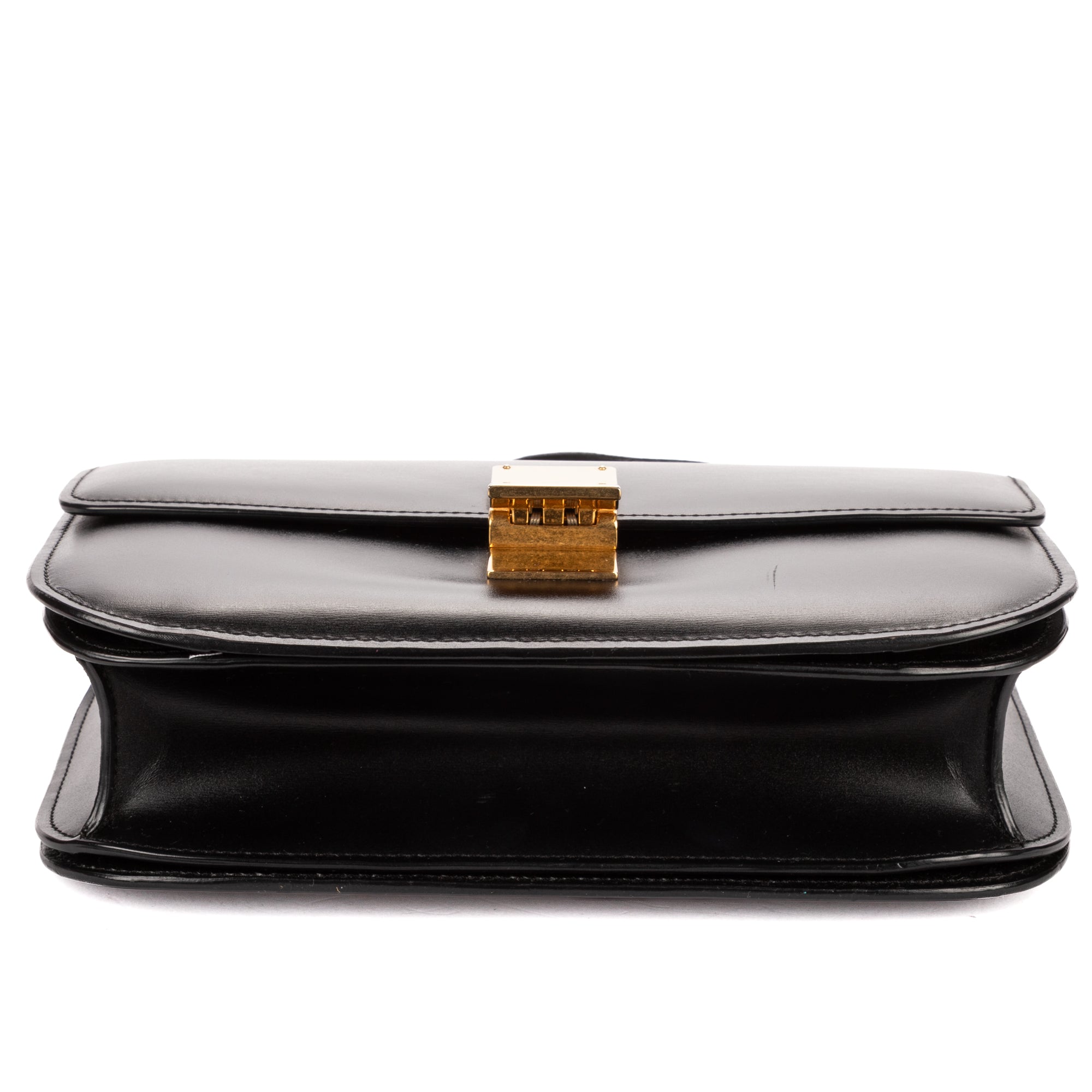 Shoulder Bag Medium Classic Box Medium Black Smooth Calfskin Leather