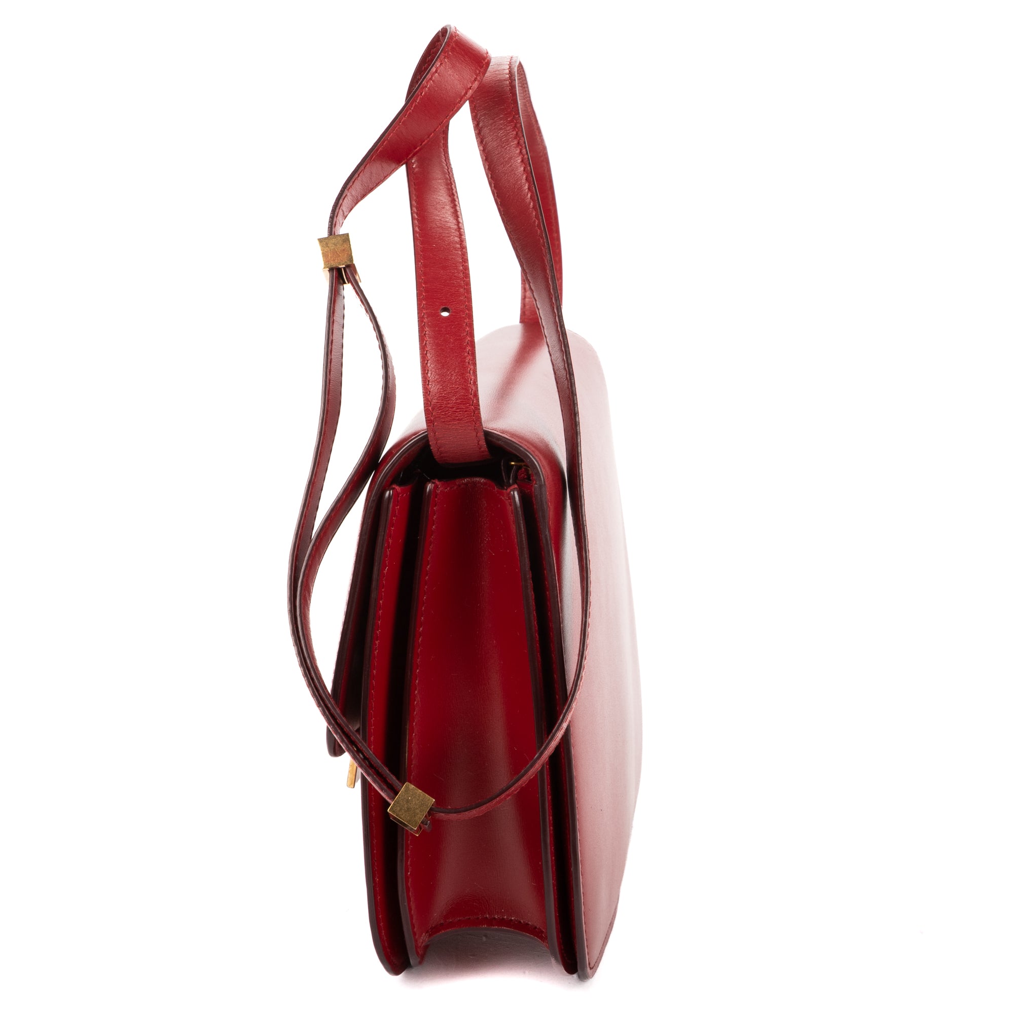 Shoulder Bag Medium Classic Box Medium Red Smooth Calfskin Leather
