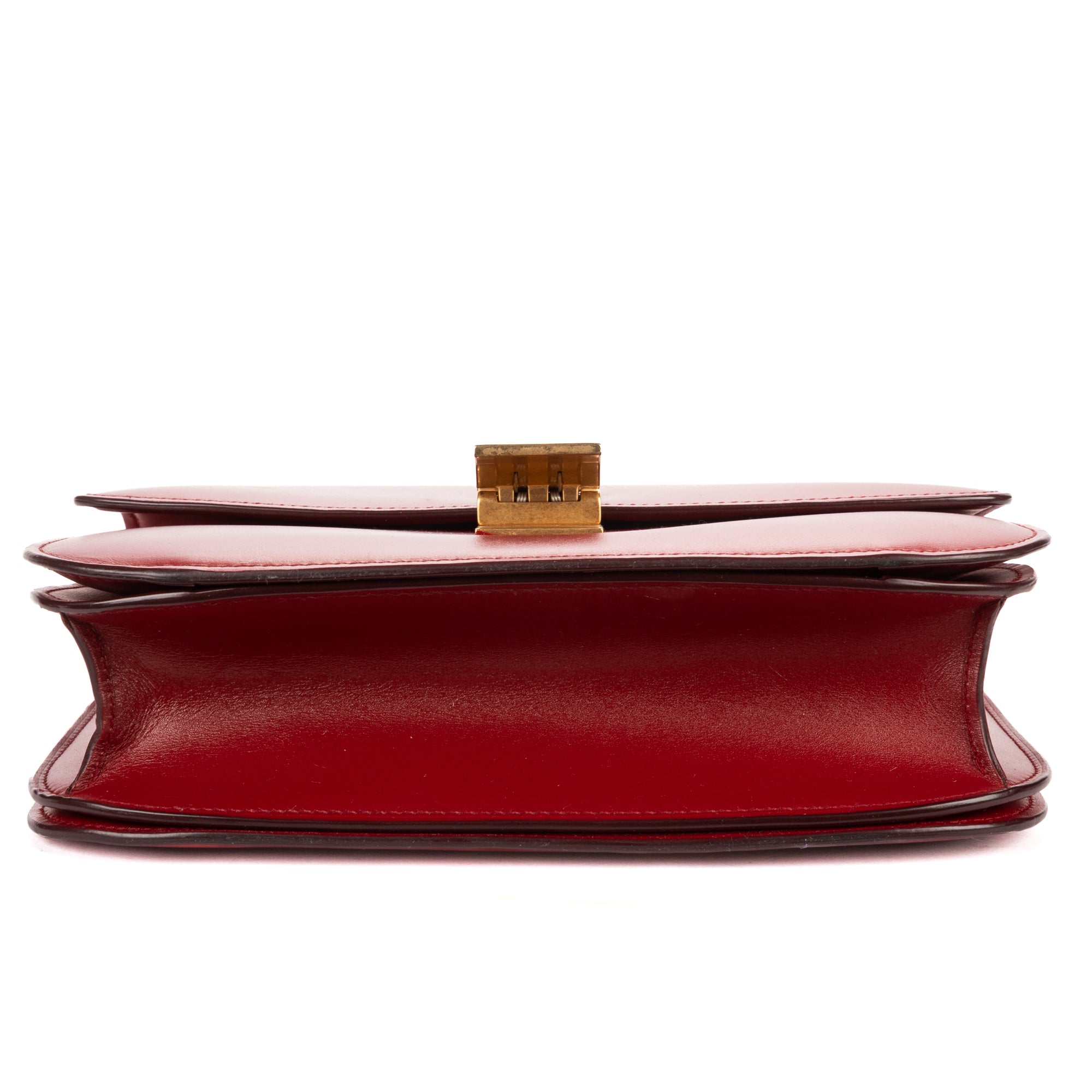 Shoulder Bag Medium Classic Box Medium Red Smooth Calfskin Leather