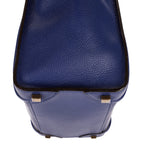 Handbag Micro Luggage Navy Grained Calfskin Leather