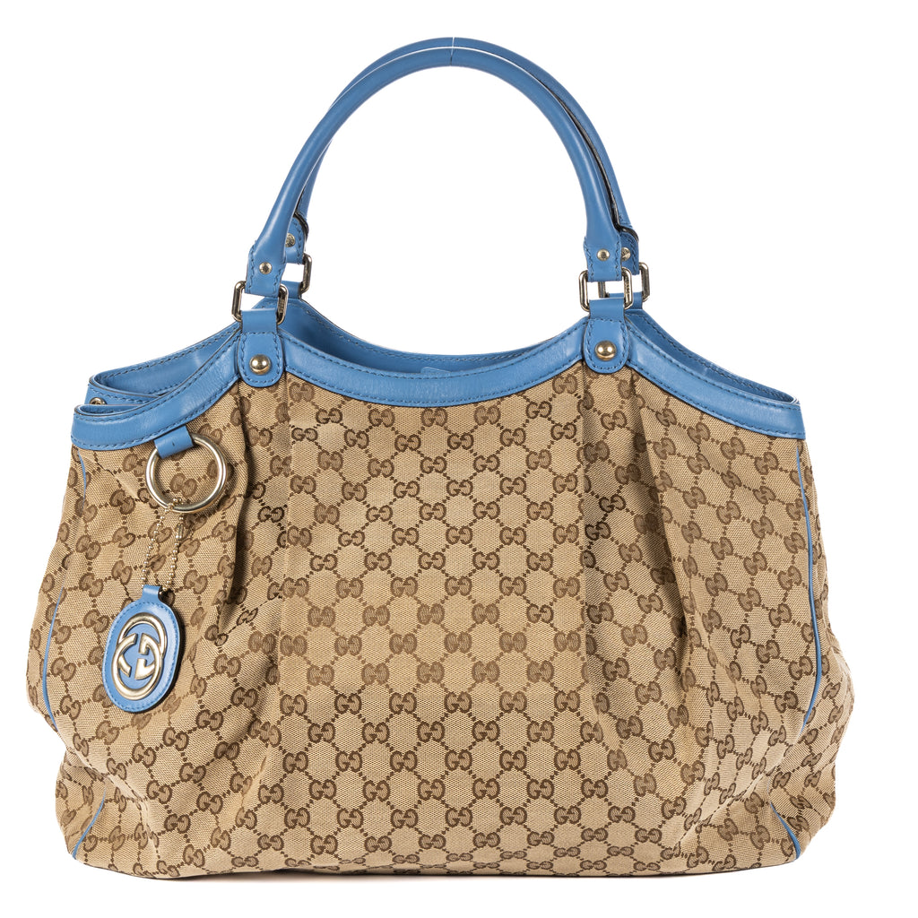 Shoulder Bag Sukey Tote Beige Monogrammed Canvas