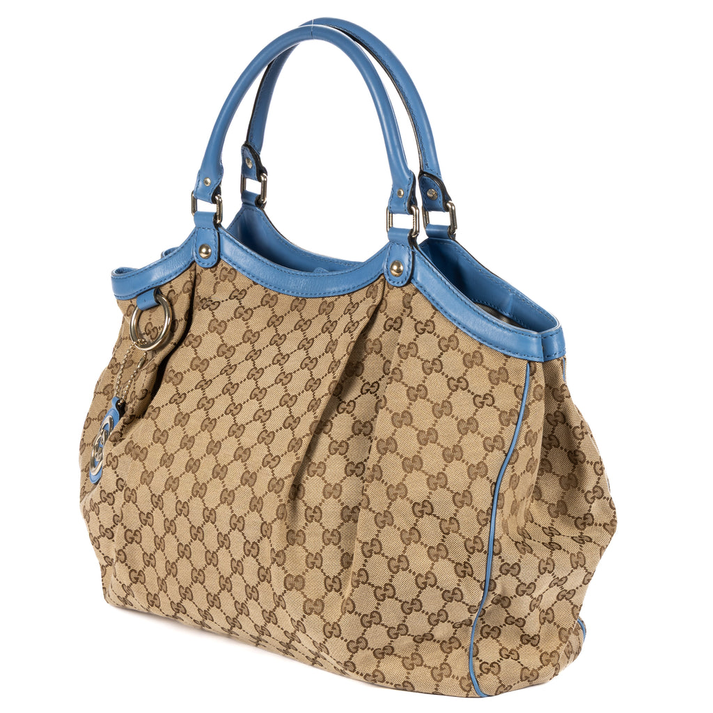 Shoulder Bag Sukey Tote Beige Monogrammed Canvas