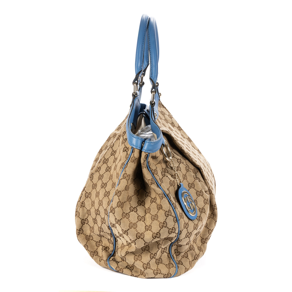 Shoulder Bag Sukey Tote Beige Monogrammed Canvas