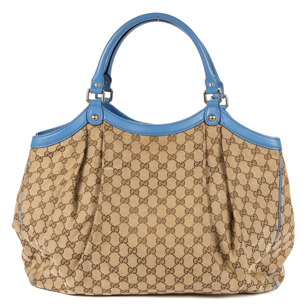 Shoulder Bag Sukey Tote Beige Monogrammed Canvas
