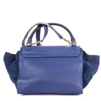 Shoulder Bag Medium Trapeze Medium Blue Calfskin Leather